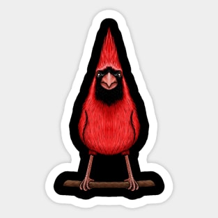 Red Cardinal cute bird Sticker